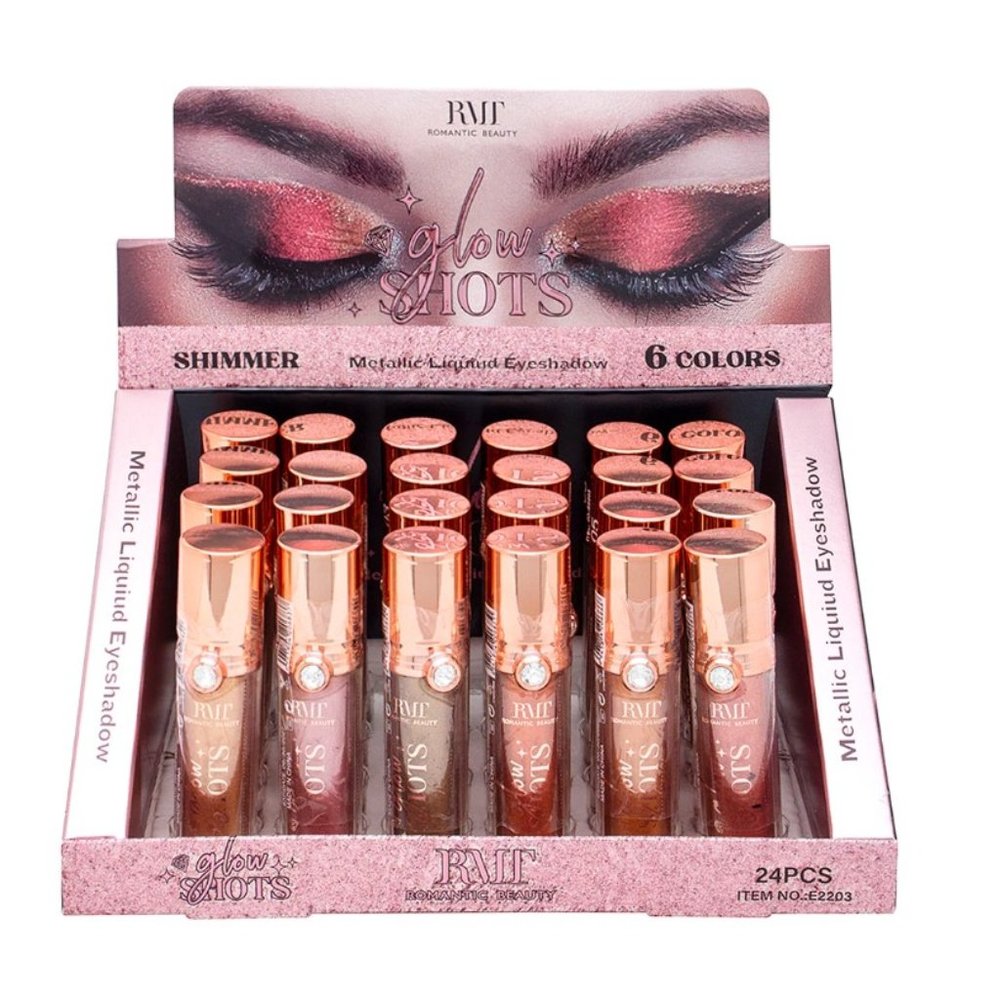 ROMANTIC BEAUTY - E2203 : GLOW SHOTS - Metallic Liquid Eyeshadow, 2 DZ